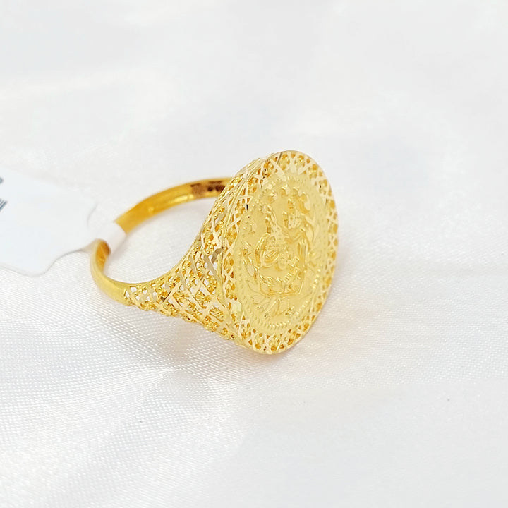 21K خاتم نقش رشادي-مجوهرات الشيخ سعيد-Saeed Jewelry 