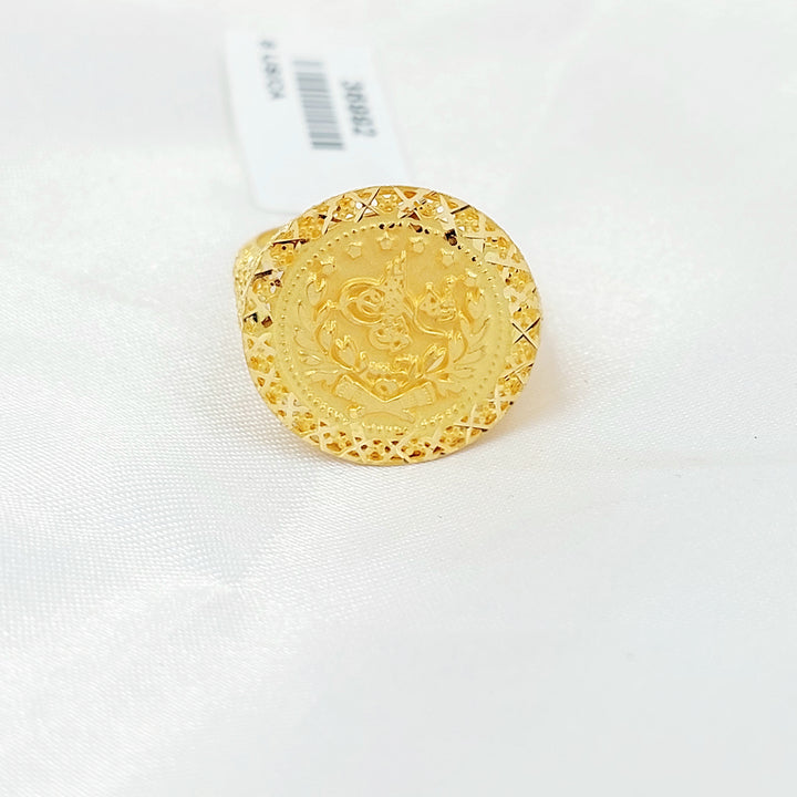 21K خاتم نقش رشادي-مجوهرات الشيخ سعيد-Saeed Jewelry 