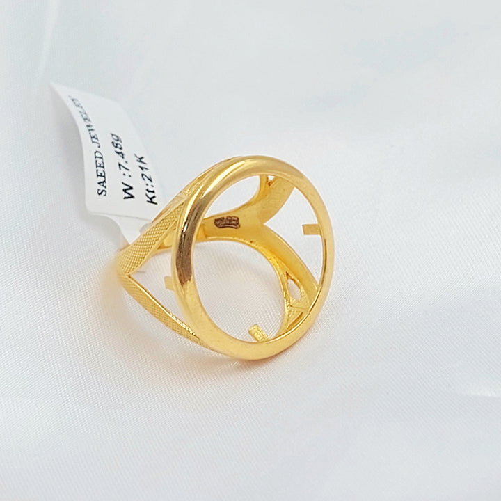 21K خاتم برواز رشادي-مجوهرات الشيخ سعيد-Saeed Jewelry 