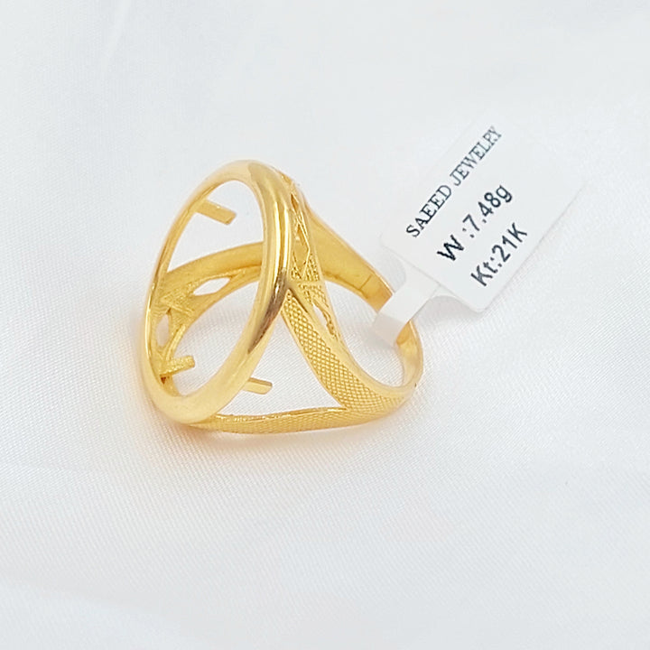 21K خاتم برواز رشادي-مجوهرات الشيخ سعيد-Saeed Jewelry 