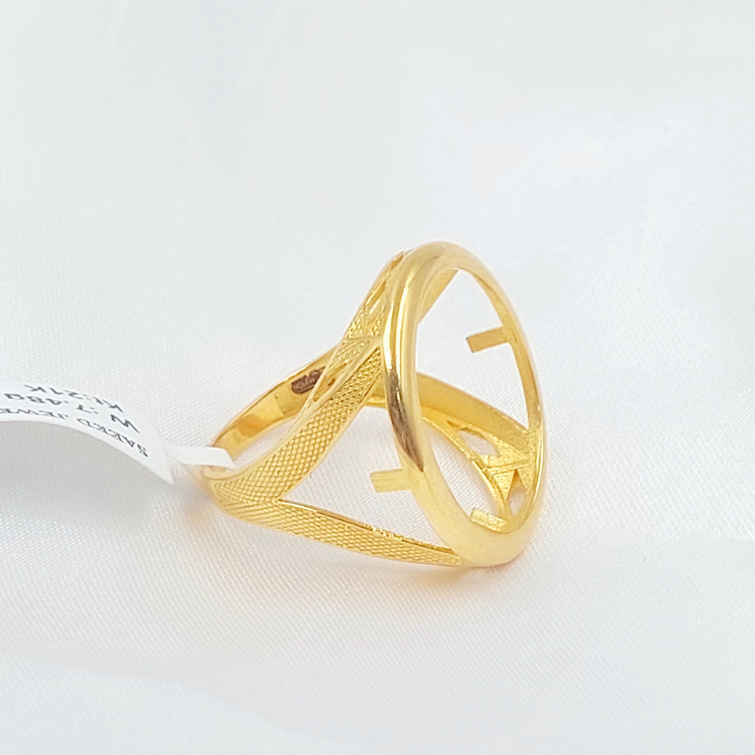 21K خاتم برواز رشادي-مجوهرات الشيخ سعيد-Saeed Jewelry 