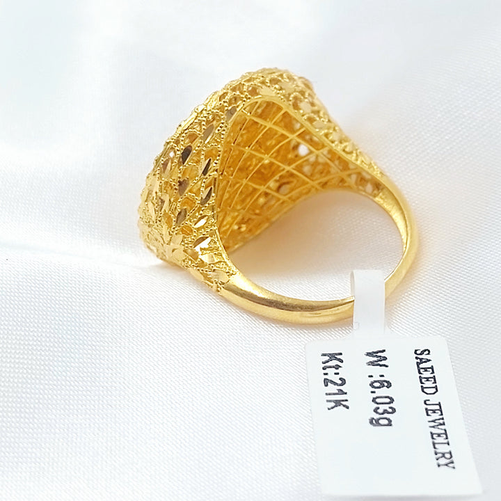 21K خاتم رشادي-مجوهرات الشيخ سعيد-Saeed Jewelry 