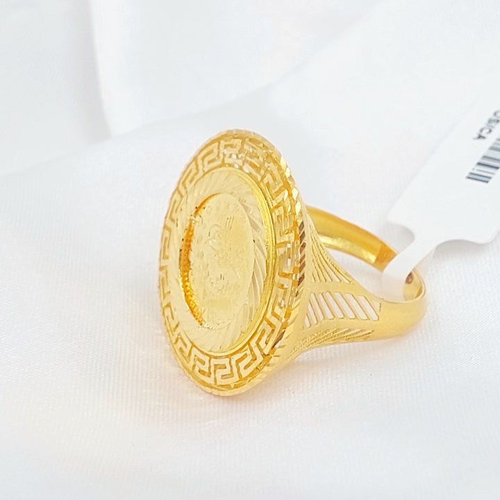 21K خاتم رشادي-مجوهرات الشيخ سعيد-Saeed Jewelry 