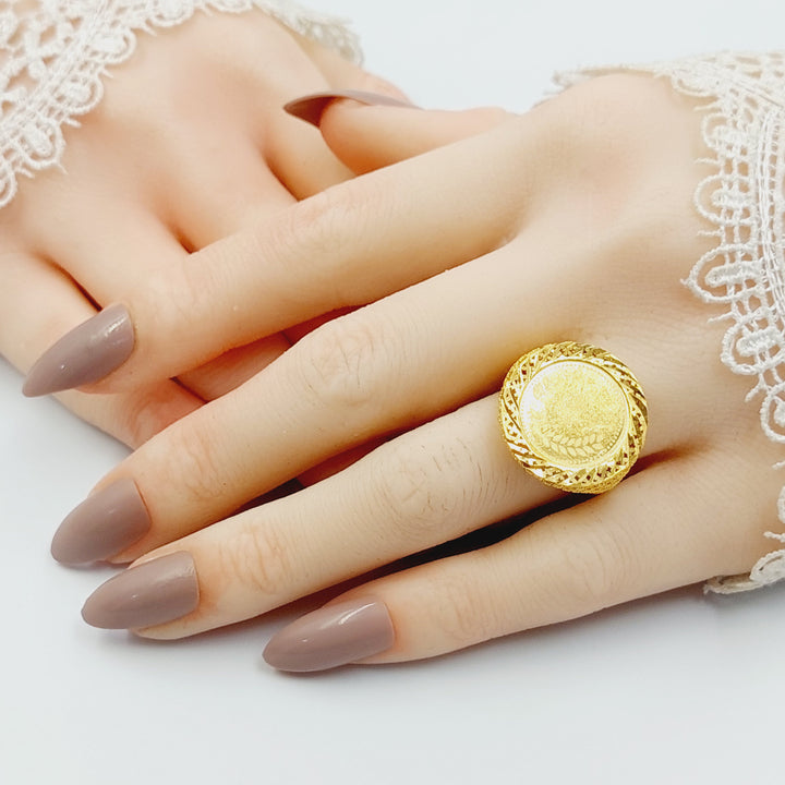 21K خاتم رشادي-مجوهرات الشيخ سعيد-Saeed Jewelry 