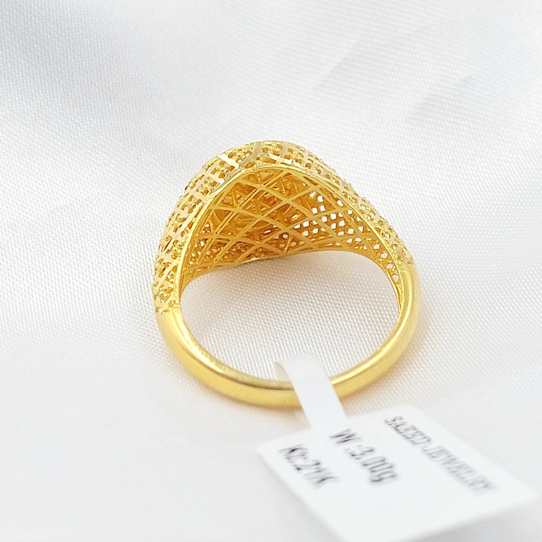 21K خاتم رشادي-مجوهرات الشيخ سعيد-Saeed Jewelry 
