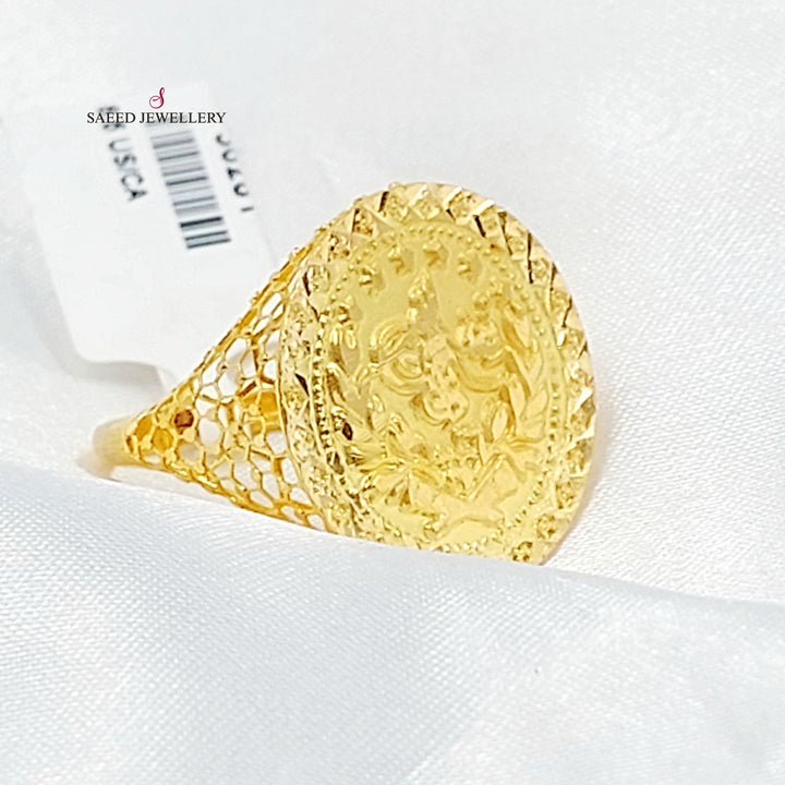21K خاتم رشادي-مجوهرات الشيخ سعيد-Saeed Jewelry 