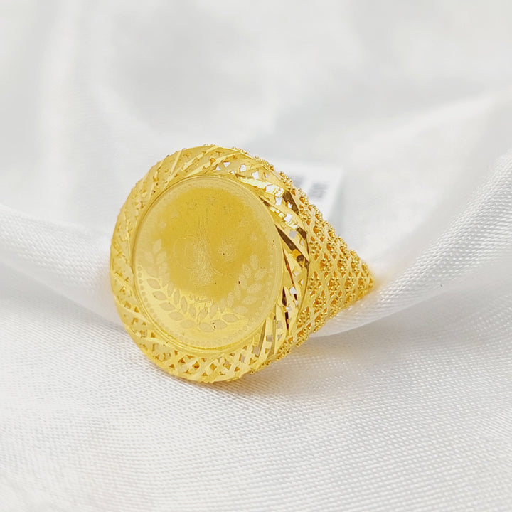 21K خاتم رشادي-مجوهرات الشيخ سعيد-Saeed Jewelry 