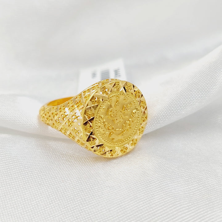 21K خاتم رشادي-مجوهرات الشيخ سعيد-Saeed Jewelry 