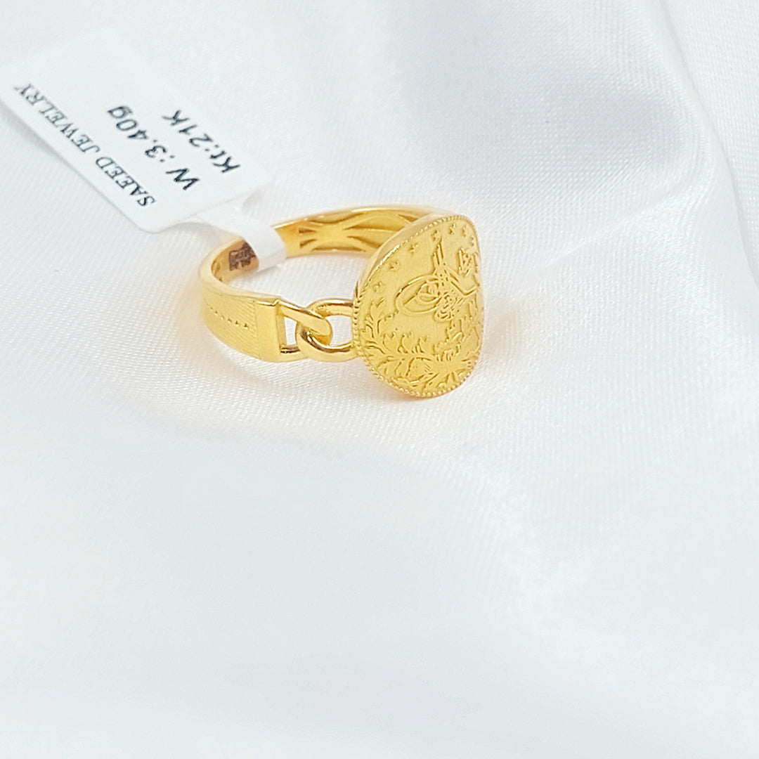 21K خاتم رشادي-مجوهرات الشيخ سعيد-Saeed Jewelry 