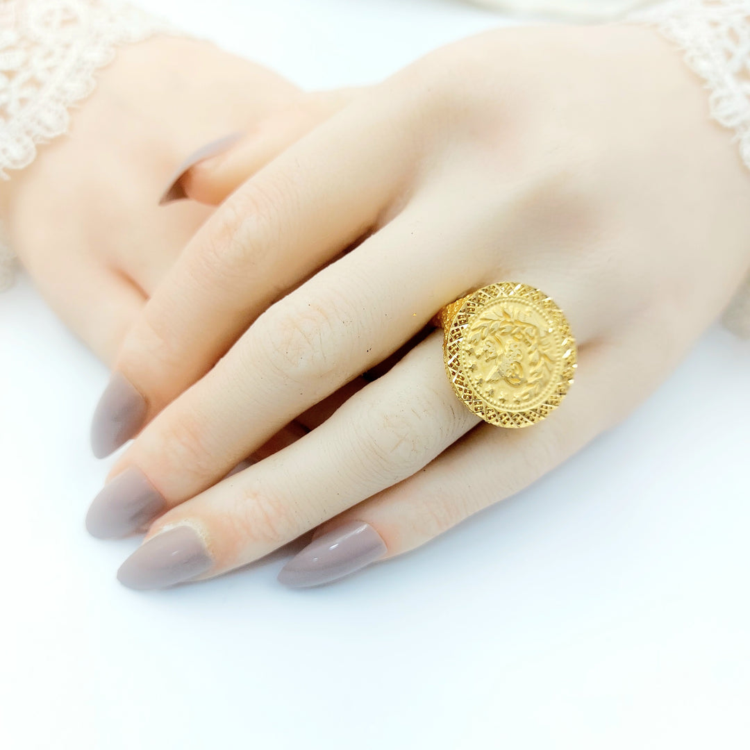 21K خاتم رشادي-مجوهرات الشيخ سعيد-Saeed Jewelry 