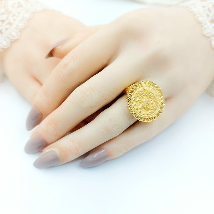 21K خاتم رشادي-مجوهرات الشيخ سعيد-Saeed Jewelry 