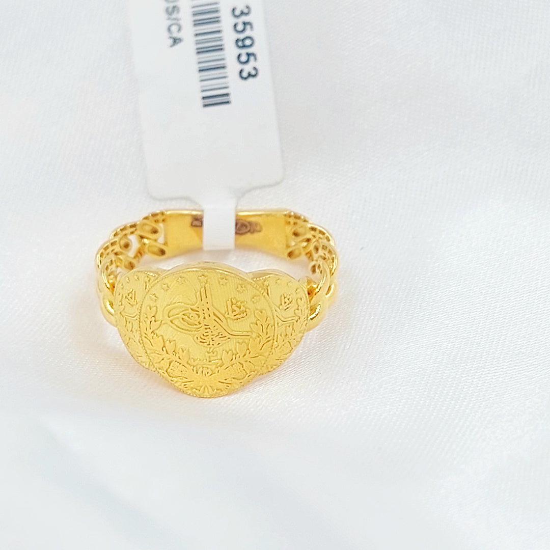 21K خاتم رشادي-مجوهرات الشيخ سعيد-Saeed Jewelry 