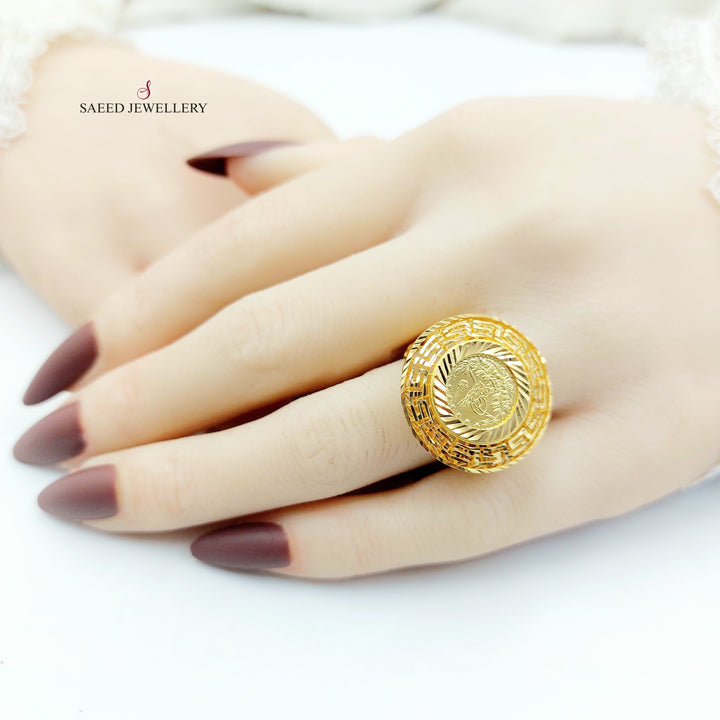 21K خاتم رشادي-مجوهرات الشيخ سعيد-Saeed Jewelry 