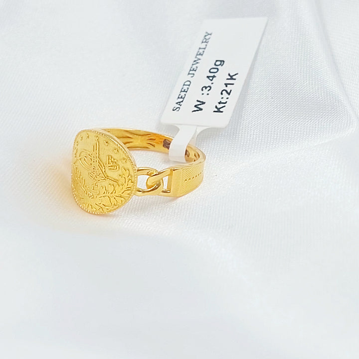 21K خاتم رشادي-مجوهرات الشيخ سعيد-Saeed Jewelry 