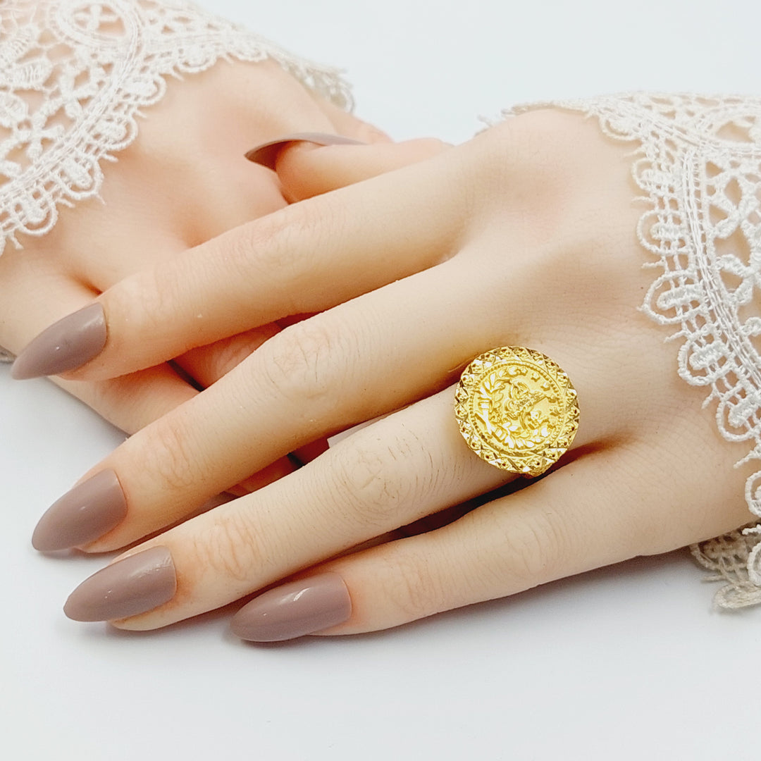 21K خاتم رشادي-مجوهرات الشيخ سعيد-Saeed Jewelry 