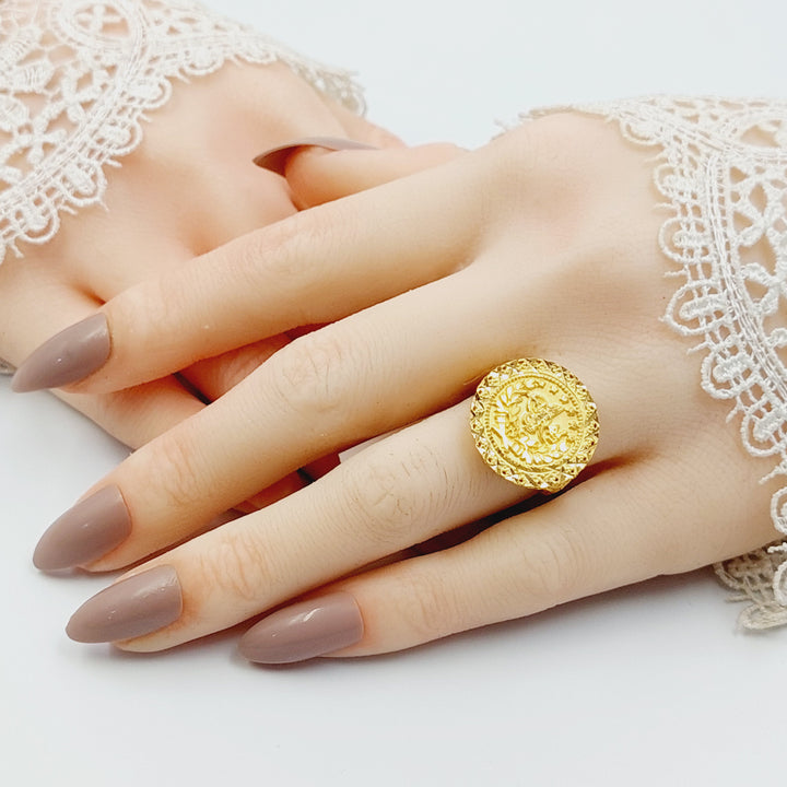 21K خاتم رشادي-مجوهرات الشيخ سعيد-Saeed Jewelry 