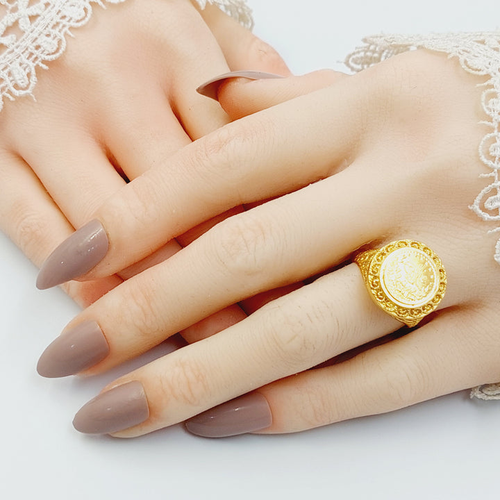 21K خاتم رشادي-مجوهرات الشيخ سعيد-Saeed Jewelry 