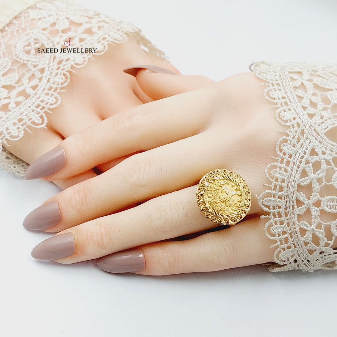 21K خاتم رشادي-مجوهرات الشيخ سعيد-Saeed Jewelry 