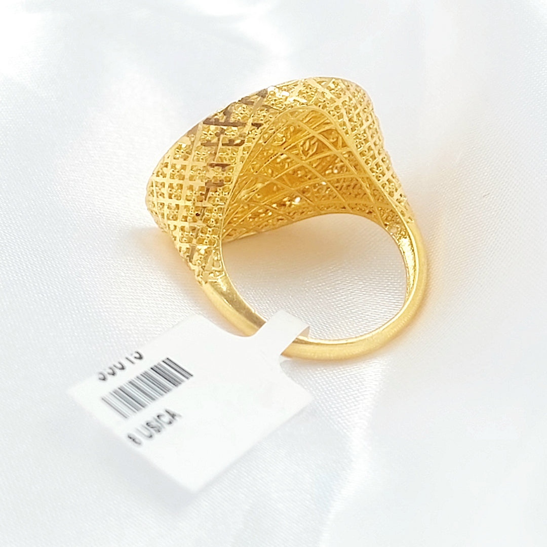 21K خاتم رشادي-مجوهرات الشيخ سعيد-Saeed Jewelry 