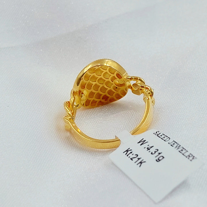 21K خاتم رشادي-مجوهرات الشيخ سعيد-Saeed Jewelry 