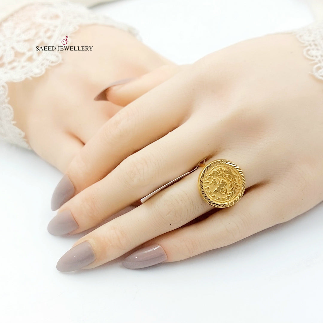 21K خاتم رشادي-مجوهرات الشيخ سعيد-Saeed Jewelry 