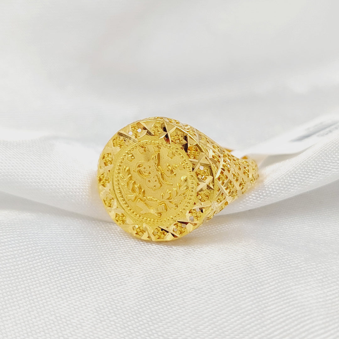 21K خاتم رشادي-مجوهرات الشيخ سعيد-Saeed Jewelry 