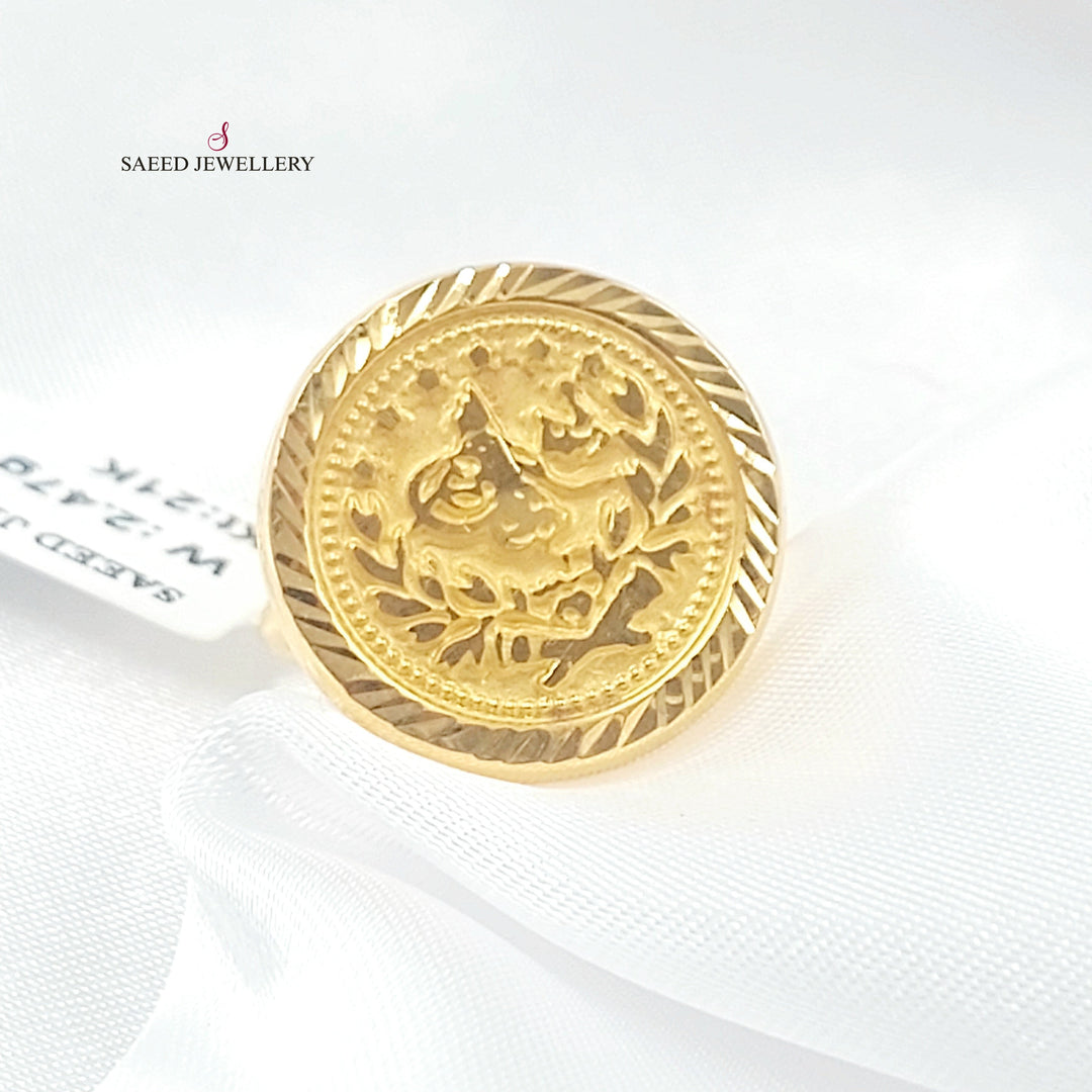 21K خاتم رشادي-مجوهرات الشيخ سعيد-Saeed Jewelry 
