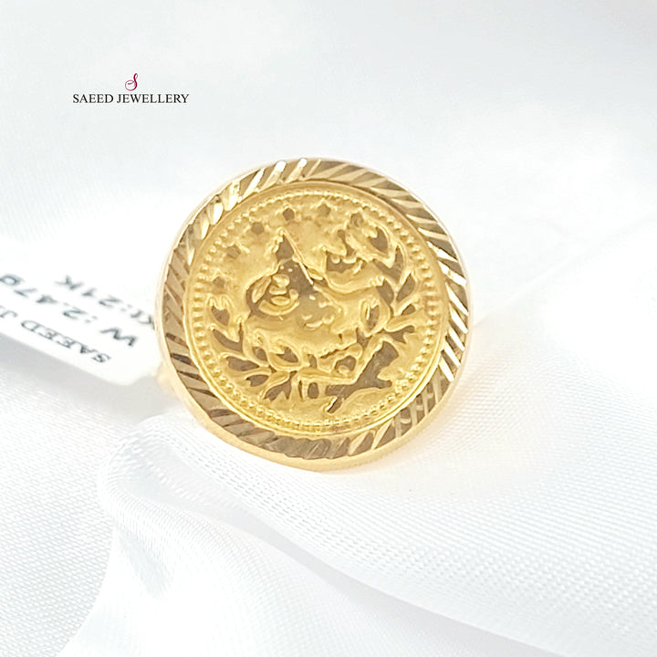 21K خاتم رشادي-مجوهرات الشيخ سعيد-Saeed Jewelry 