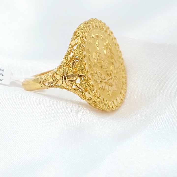 21K خاتم رشادي-مجوهرات الشيخ سعيد-Saeed Jewelry 