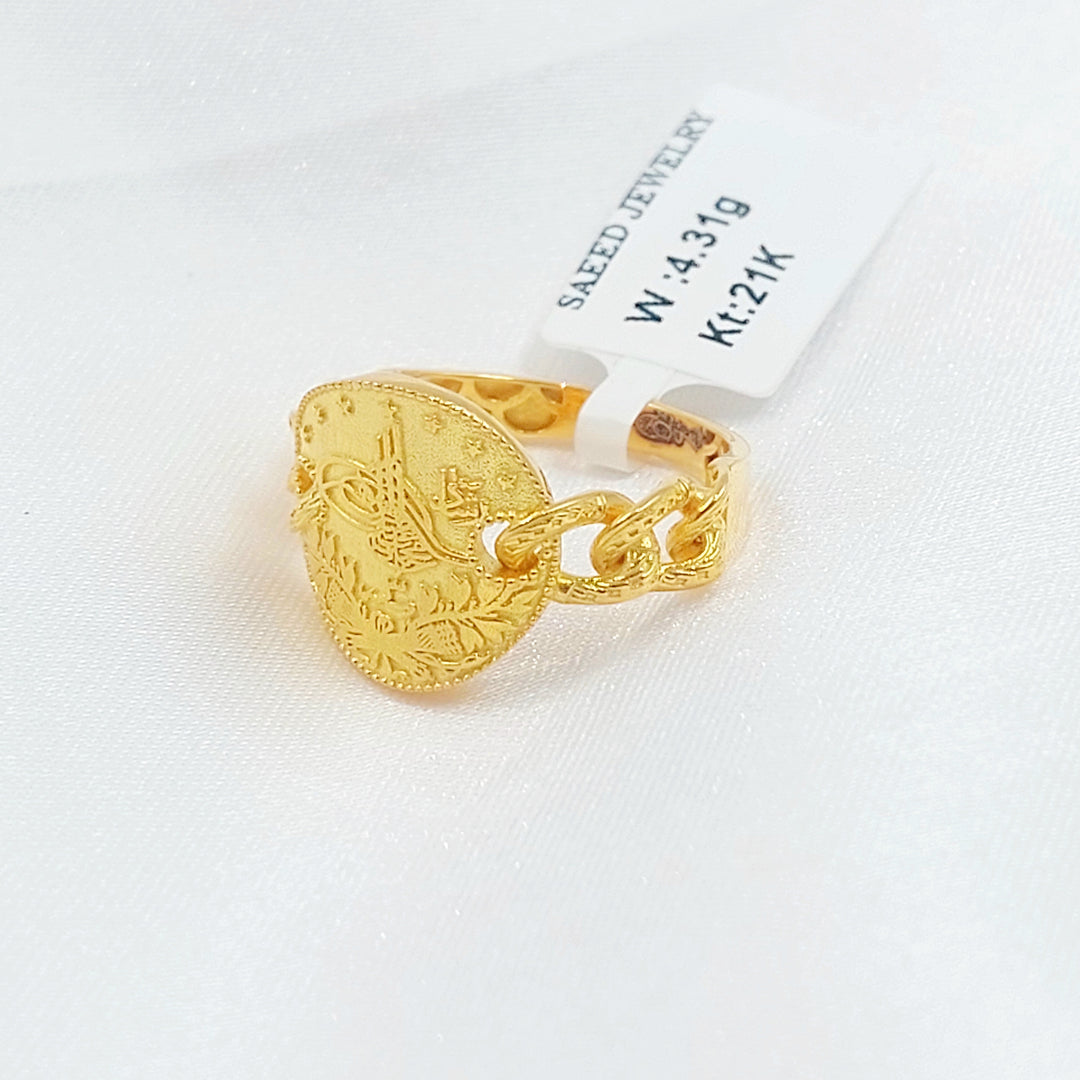 21K خاتم رشادي-مجوهرات الشيخ سعيد-Saeed Jewelry 