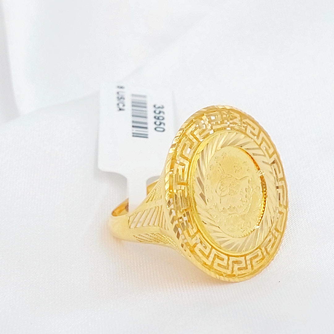 21K خاتم رشادي-مجوهرات الشيخ سعيد-Saeed Jewelry 