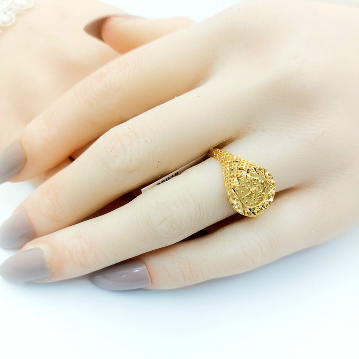 21K خاتم رشادي-مجوهرات الشيخ سعيد-Saeed Jewelry 