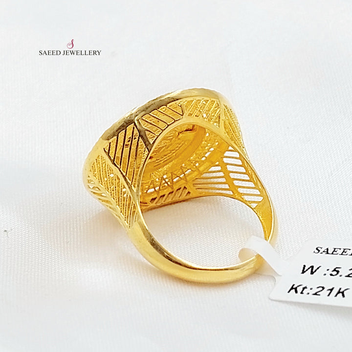 21K خاتم رشادي-مجوهرات الشيخ سعيد-Saeed Jewelry 