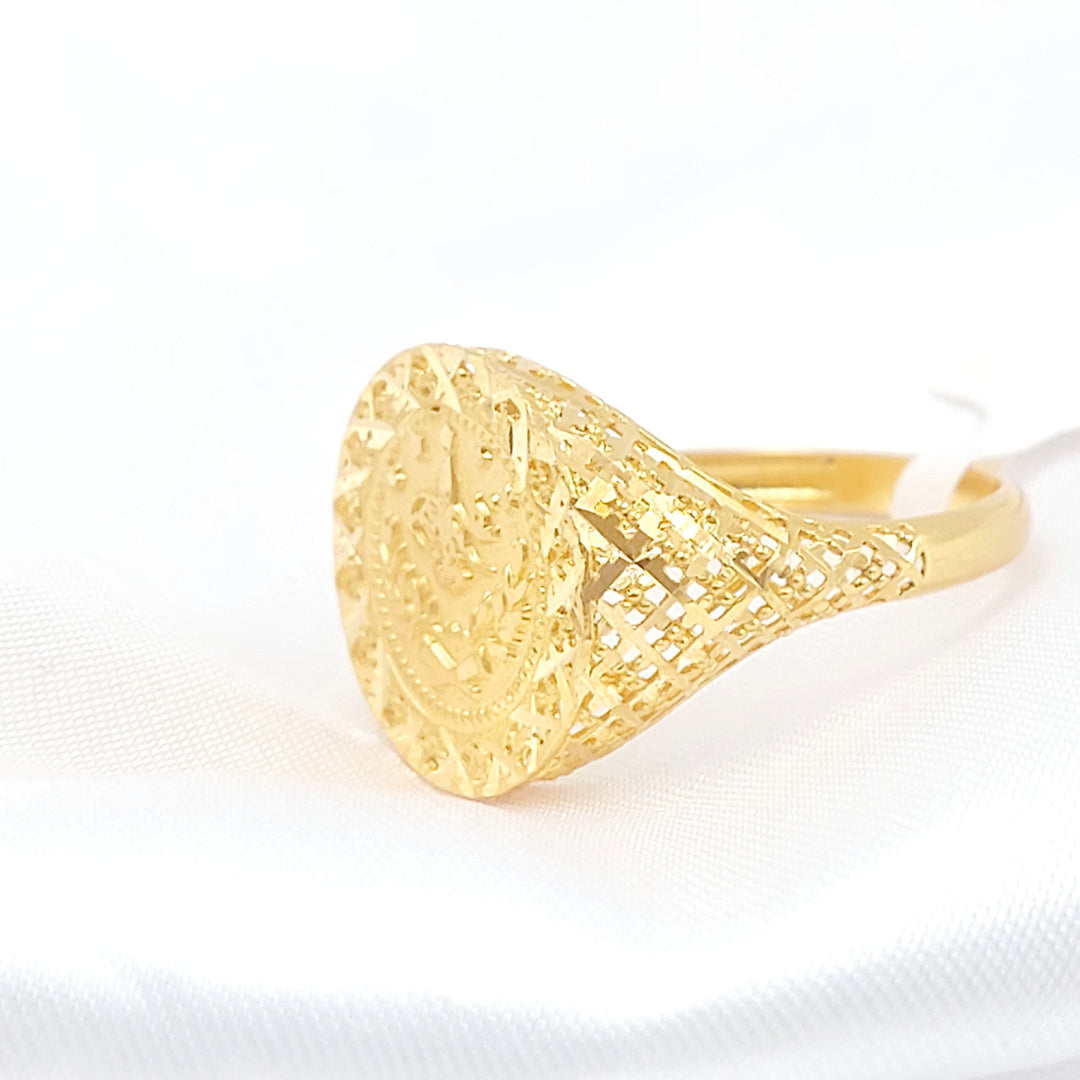 21K خاتم رشادي-مجوهرات الشيخ سعيد-Saeed Jewelry 