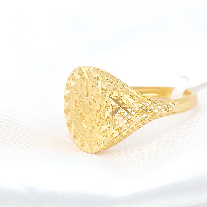 21K خاتم رشادي-مجوهرات الشيخ سعيد-Saeed Jewelry 