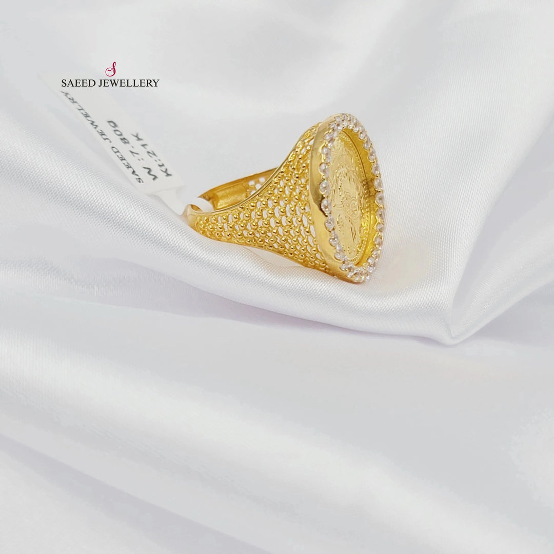 21K خاتم رشادي-مجوهرات الشيخ سعيد-Saeed Jewelry 