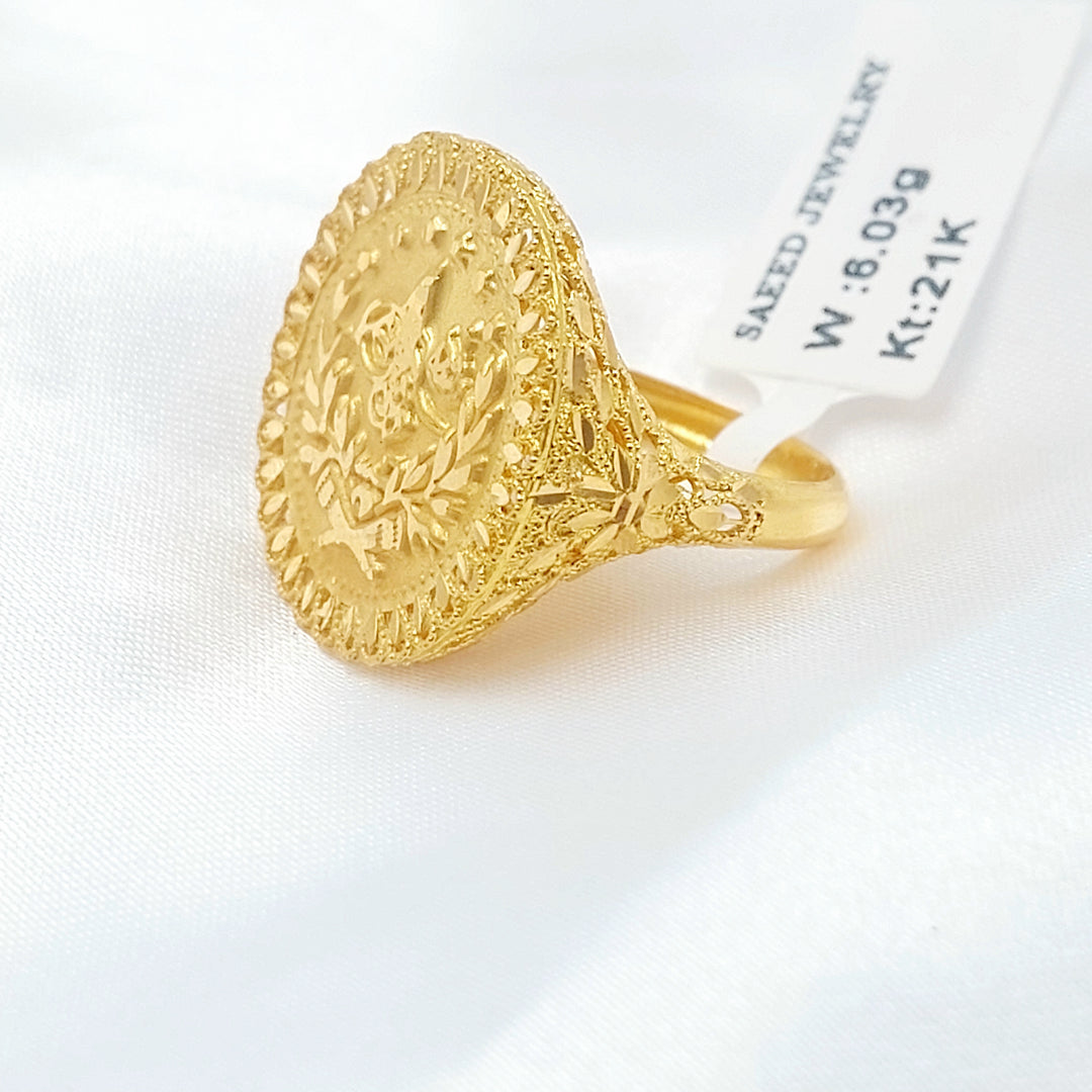 21K خاتم رشادي-مجوهرات الشيخ سعيد-Saeed Jewelry 