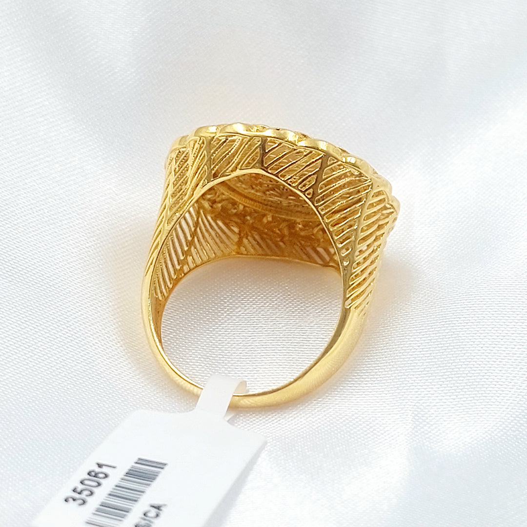 21K خاتم رشادي-مجوهرات الشيخ سعيد-Saeed Jewelry 