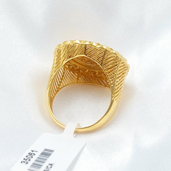 21K خاتم رشادي-مجوهرات الشيخ سعيد-Saeed Jewelry 