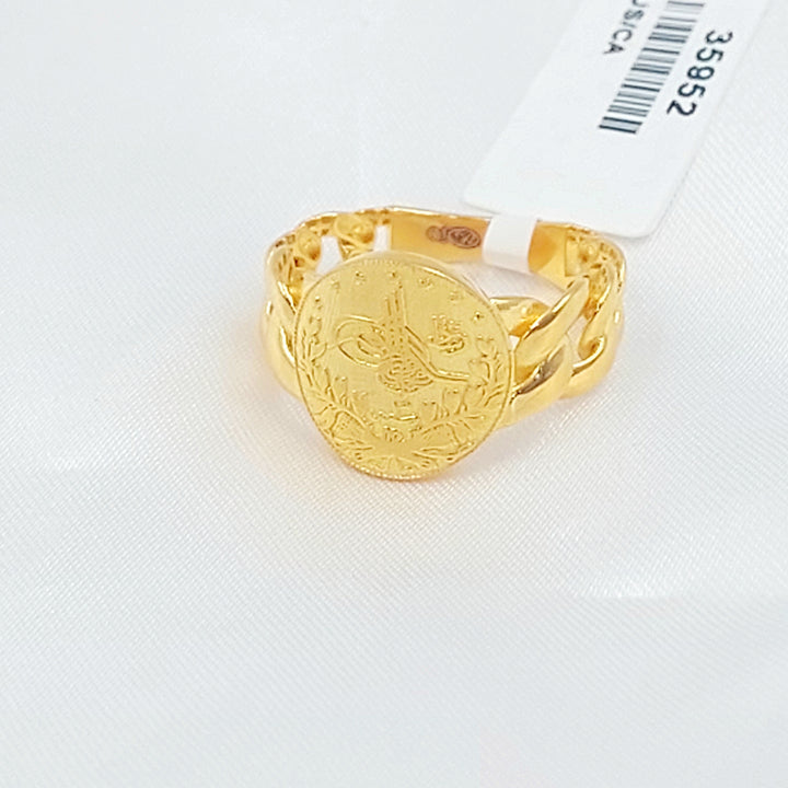 21K خاتم رشادي-مجوهرات الشيخ سعيد-Saeed Jewelry 