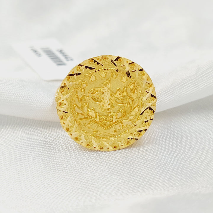 21K خاتم رشادي-مجوهرات الشيخ سعيد-Saeed Jewelry 