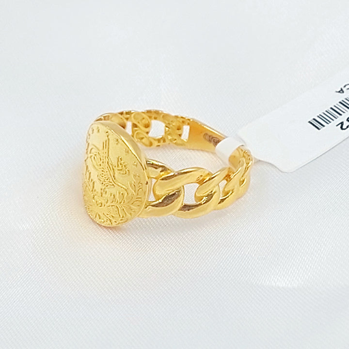 21K خاتم رشادي-مجوهرات الشيخ سعيد-Saeed Jewelry 