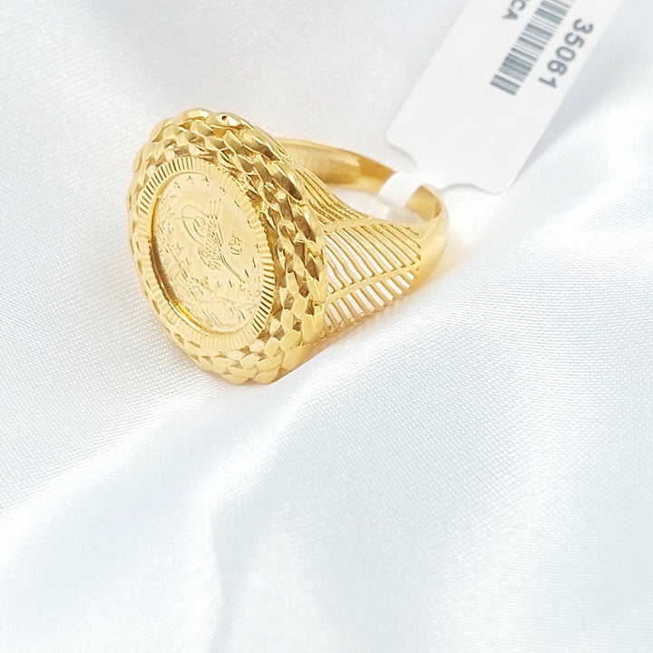 21K خاتم رشادي-مجوهرات الشيخ سعيد-Saeed Jewelry 
