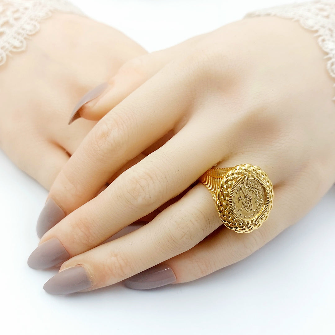 21K خاتم رشادي-مجوهرات الشيخ سعيد-Saeed Jewelry 