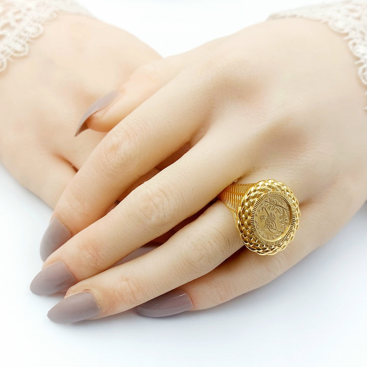 21K خاتم رشادي-مجوهرات الشيخ سعيد-Saeed Jewelry 