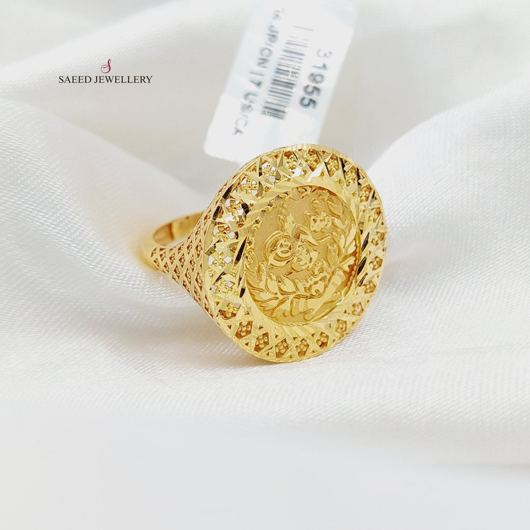 21K خاتم رشادي-مجوهرات الشيخ سعيد-Saeed Jewelry 