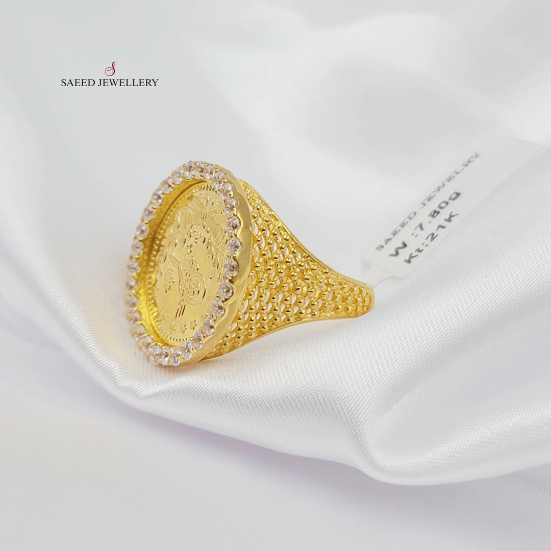 21K خاتم رشادي-مجوهرات الشيخ سعيد-Saeed Jewelry 