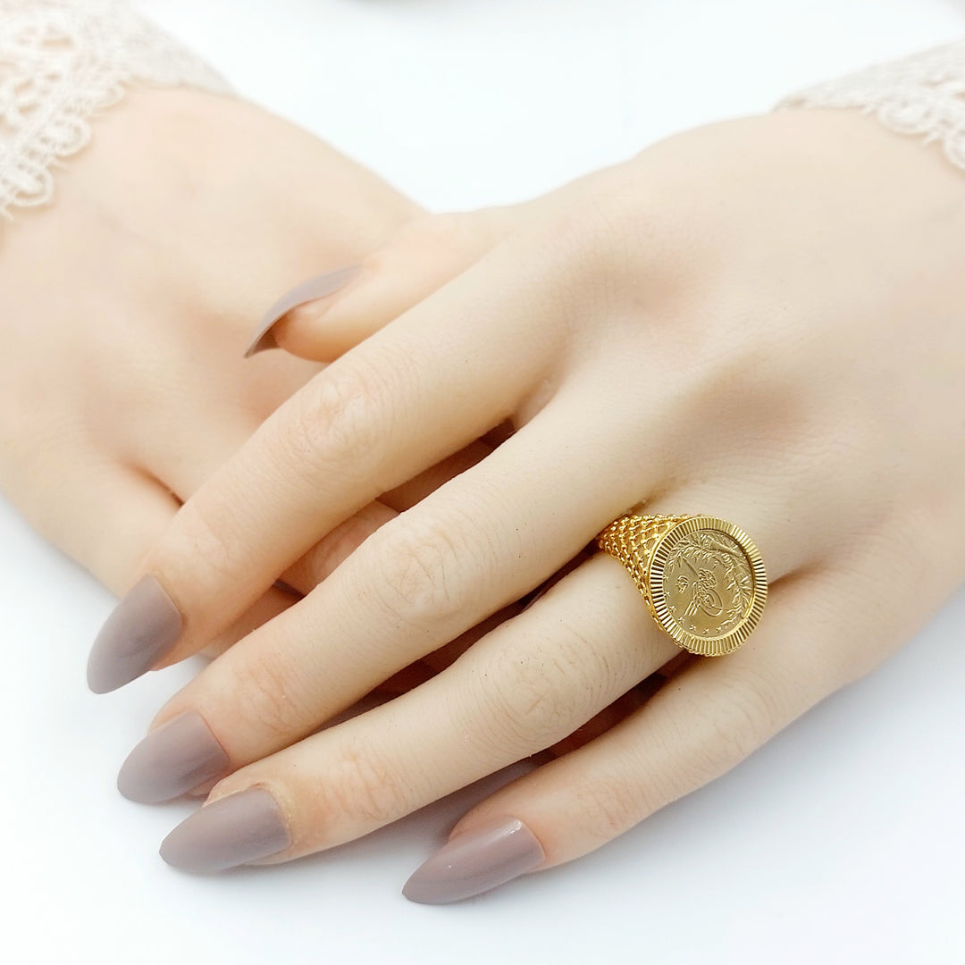 21K خاتم رشادي-مجوهرات الشيخ سعيد-Saeed Jewelry 