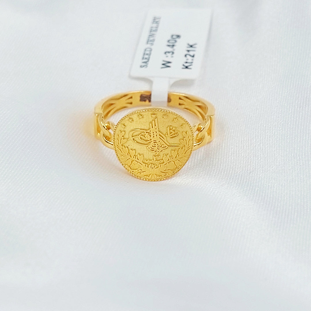 21K خاتم رشادي-مجوهرات الشيخ سعيد-Saeed Jewelry 