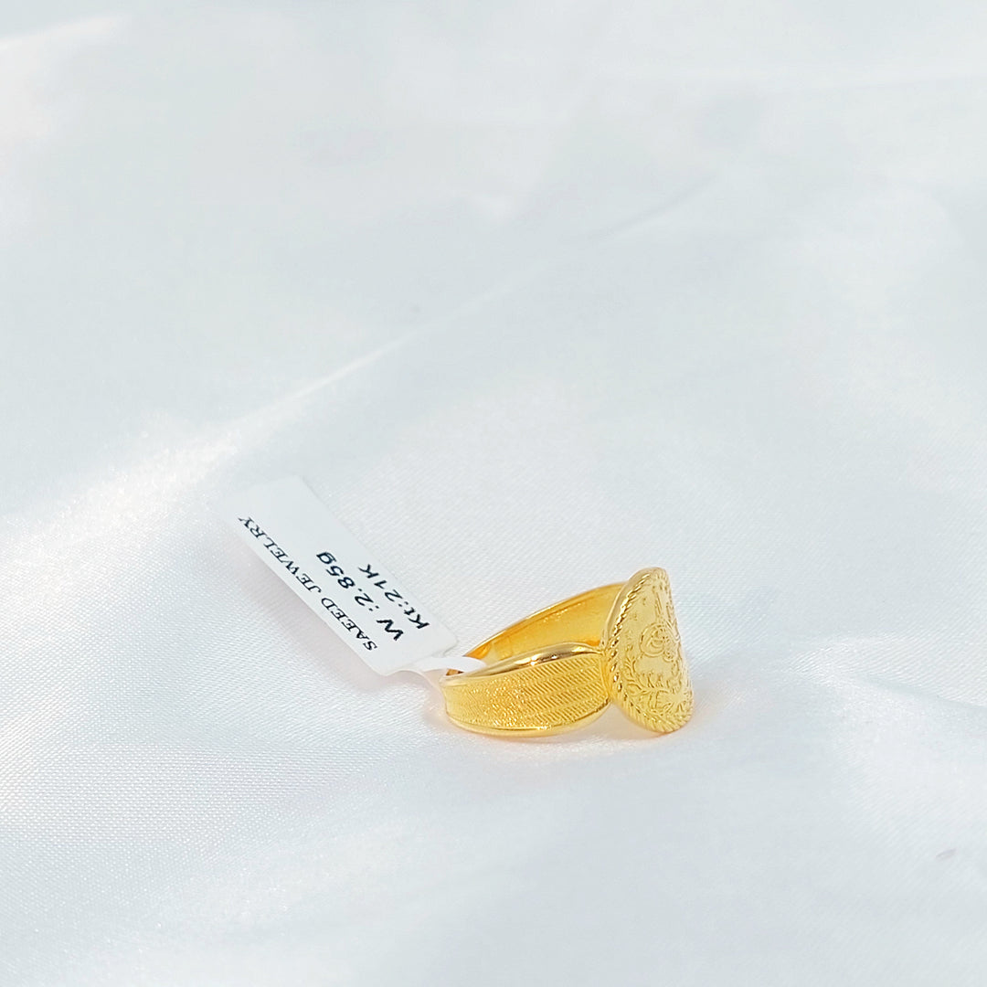 21K خاتم رشادي-مجوهرات الشيخ سعيد-Saeed Jewelry 
